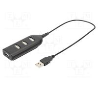 Digitus Usb Hub Usb External Black 4 Total Usb PortS 4 Usb 2.0 PortS Pc Mac AB-50001-1
