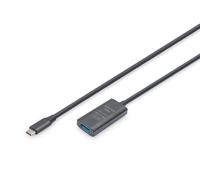 Digitus Active USB 3.2 Gen1 5G extension cable, USB-C - USB-A, 5m