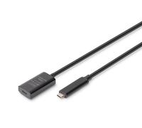 DIGITUS Active USB extension cable - USB-C socket to USB-C plug - 5 m - USB 3.2