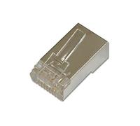 DIGITUS AK-219603 - Cat 6 Crimp Connector - 1 piece - RJ45 Network Connector Shielded - For Cat6 Network Cables, Patch Cords & PoE Ethernet LAN Cables - 1GBase-T - 8P8C - AWG 27/7 to AWG 24/7