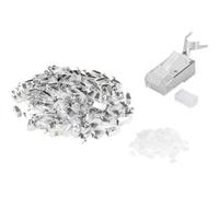 DIGITUS AK-219604 - Cat.6A crimp connector - 100 pieces - RJ45 network connector shielded - for Cat.6A network cable, installation cable - 10GBase-T - 8P8C - AWG 23/1 to AWG 22/1