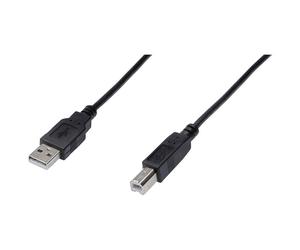 Digitus AK-300102-010-S USB cable USB 2.0 USB-A to USB-B 1m Black