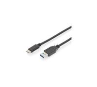 Digitus AK-300146-010-S USB cable USB 3.2 1st Gen USB-C USB-A 1m Black