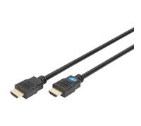 DIGITUS HDMI Cable - 5m - UHD 4K 30Hz - gold-plated contacts - compatible with TV, projector, monitor - black