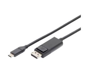 Digitus AK-330124-010-S HDMI Cable 1m Black Braided Shield Gold Pl...