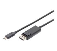 Digitus AK-330125-100-S HDMI Fibreglass Cable Black 10m 4K UHD HDMI-A