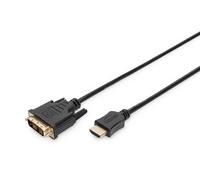 Digitus AK-330300-020-S 2.0m Type A Male - DVI-D(18+1) Male HDMI Adapter Cable -