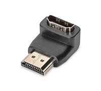 DIGITUS AK-330502-000-S Type A Male - Type A Female 90 Degree Angled HDMI Adapter - Black