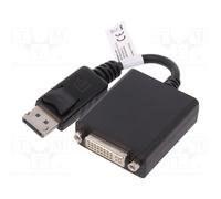 Assmann 340409 LCD/Display Port Adapter Cable DisplayPort to DVI 24 + 5) Pin Male to Female 0.2 m with Latch