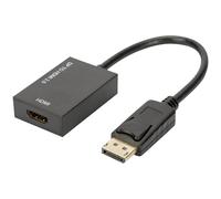 Digitus Ak-340415-002-S Displayport HDMI Adapter Black 20Cm 4K UHD...