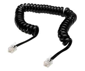 Digitus AK-460700-100-S Phone Cable Black 100m TAE-F plugs for tel...