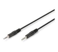 Digitus AK-510100-015-S Jack Audio Cable Black 1.50m 3.5mm Unshielded