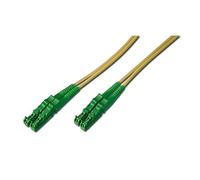 DIGITUS AL-9E2000-01I - Fibre Optic Cable OS2 - 1 m - E2000 (APC) to E2000 (APC) - Duplex Fibre Optic Cable - 1/10 Gbit/s - SM Singlemode Fibre Optic LAN Cable - Fibre Type: 9/125 µ - Yellow