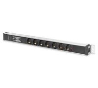 Digitus Aluminium outlet strip with overvoltage protection and line fi