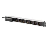 Digitus Aluminum socket strip. 7-way with circuit breaker