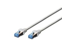 Digitus LAN Cable Cat 5e - 3m - CCA Network Cable with RJ45 - SF/UTP Shielded - Compatible with Cat6 & Cat5 - Grey