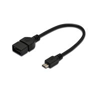 DIGITUS Assmann OTG Cable USB Micro-B Male to USB-A Female 20 cm