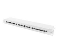 Digitus Assmann patch panel, shielded grey grey 24-Port CAT 6A Shielded - 1HE 24