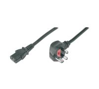 DIGITUS Mains connection cable - 1.8 m - BS 1363 90° to C13 - plug/socket - H05VV-F3G - 0.75 mm²