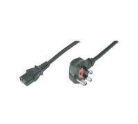 DIGITUS Mains connection cable - 1.8 m - BS 1363 90° to C13 - plug/socket - H05VV-F3G - 0.75 mm²