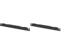 DIGITUS Cable Entry Panel - 10 inch (254 mm) - Cable Entry - with Brush Band - 0.5U - Black, 22x254x12 mm (Pack of 2)