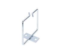 DIGITUS Cable guide bracket - Steel - 80 x 80 mm - 1 piece - Centre mounting - Front opening - Cable management