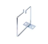 DIGITUS cable guide bracket - steel - 80 x 80 mm - 1 piece - front opening - offset mounting - cable management