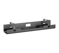 DIGITUS cable management channel - under-counter mounting - for cables, socket strips - cable holder - cable tray - cable guide - 60 x 13.5 x 10.8 cm - black