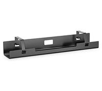 DIGITUS cable management channel - under-counter mounting - for cables, socket strips - cable holder - cable tray - cable guide - 60 x 13.5 x 10.8 cm - black