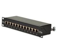 Digitus CAT 5e. Class D Patch Panel. shielded. black