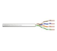 DIGITUS 100 m Cat 5e Network Cable - U-UTP Simplex - BauPVO Eca - PVC Jacket - 100 MHz Copper AWG 24/1 - PoE Compatible - LAN Cable Installation Cable Ethernet Cable - Grey