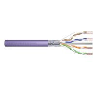 DIGITUS CAT 6 F-UTP installation cable, 250 MHz, AWG 23/1 Dca (LSZH-1), 305 m, drum, simplex, purple