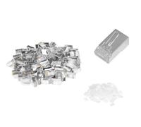 DIGITUS AK-219603 - Cat. 6 crimp connector - 100 pieces - RJ45 network connector shielded - for Cat. 6 network cable, patch cable - 1GBase-T - 8P8C - AWG 27/7 to AWG 24/7