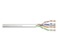 Digitus Cat-6 patch cable - Unassembled - 305 m - U-UTP network cable - LSZH - AWG 26/7 - 1 Gbit/s - 250 MHz - PoE+ compatible - Grey