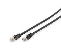 DIGITUS Cat 6 S-FTP connection cable, 1m, AWG 27/7, LSZH, black