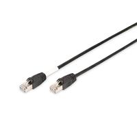 DIGITUS CAT 6 S-FTP outdoor patch cord, Cu, PE AWG 27/7, length 10 m, black shea