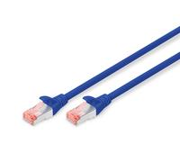 DIGITUS LAN Cable Cat 6-3m - RJ45 Network Cable - S/FTP Shielded - Compatible with Cat6A & Cat7 - Blue