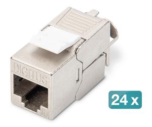 Digitus CAT 6A Keystone module, shielded, tool-free mounting connection