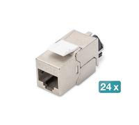 Digitus CAT 6A Keystone module shielded with intelligent cable manager set 24 pi