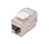 Digitus Keystone module Cat.6A shielded - 1 piece - compact version - RJ45 jack - 500 MHz 10GBase-T - AWG 26-22 - design-capable - with cable tie - tool-free mounting