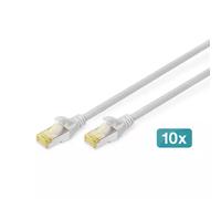 Digitus CAT 6A S/FTP patch cable 10 pieces