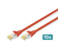 Digitus CAT 6A S/FTP patch cord. 10 pieces