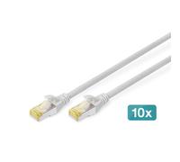 Digitus CAT 6A S/FTP patch cord 10 pieces