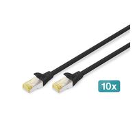 Digitus CAT 6A S/FTP patch cord 10 pieces