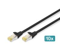 Digitus CAT 6A S/FTP patch cord. 10 pieces