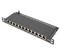 Digitus CAT 6A, Class EA Patch Panel, shielded, 12-port, 0.5U, 10"