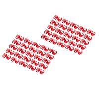 Digitus Colour clips for RJ45 patch cables - colour organization of network cables - to improve cable management - 100 pieces - for CAT 5e, CAT 6 & CAT 6A LAN cables - AWG 24/7 to 27/7 - red