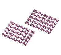 DIGITUS Colour clips for RJ45 patch cables - colour organisation of network cables - for optimising cable management - 100 pieces - for CAT 5e, CAT 6 & CAT 6A LAN cables - AWG 24/7 to 27/7 - magenta