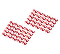 Digitus Colour clips for RJ45 patch cables - colour organization of network cables - to improve cable management - 100 pieces - for CAT 5e, CAT 6 & CAT 6A LAN cables - AWG 24/7 to 27/7 - red