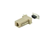 DIGITUS D-Sub 9 to RJ45 Adapter - Coupling for self-assembly - Plug to socket -